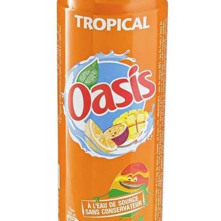 Fruitig en plat, blikje van 33 cl.