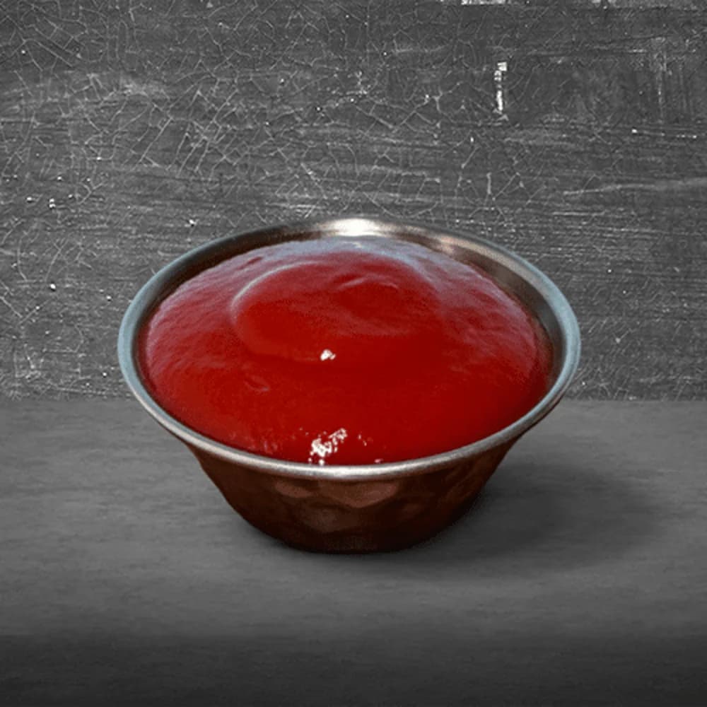Klassieke tomatenketchup. Geen uitleg nodig.